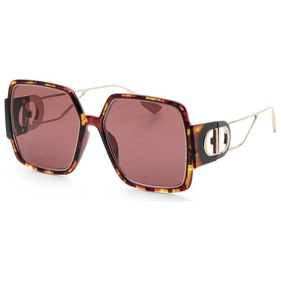 DIOR Montaigne 30 Oversized Havana Tortoise Sunglasses 57-17-135 - Picture 1 of 5